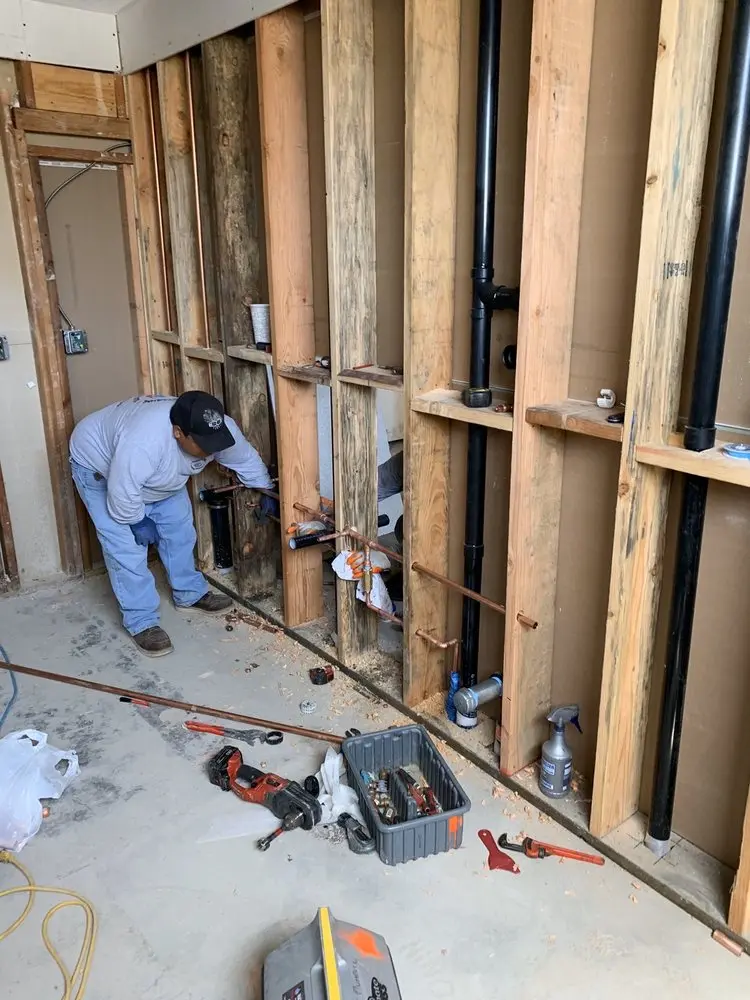 Commercial rough-in plumbing for Water Heater Replacement in Bergen Point